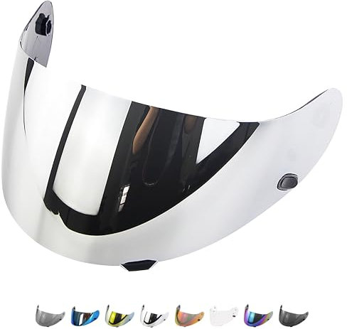 Everalo Visera Casco Compatible con HJC CS15 - FG15 - TR1 - FS11 - CLSP - CLST 2 - CSR1 - HQ1 - Pantalla Hjc hj09 Compatible (Espejo)