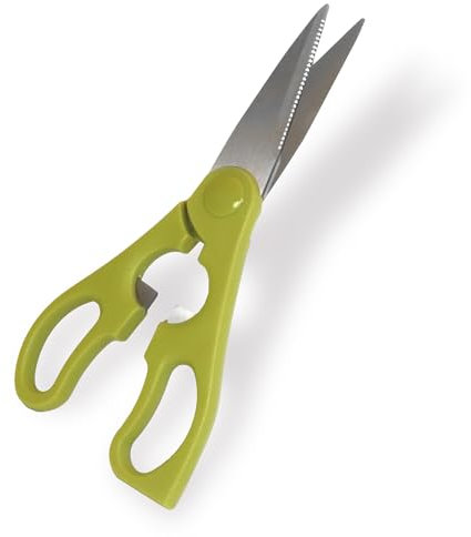 Fackelmann Forbici da cucina con manico in plastica riciclata certificata GRS, materiale parte funzionale in acciaio inossidabile, dimensioni 20.5 x 8 x 1.5 cm