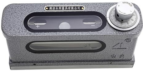 Spirit Level 165mm, Mini Optical Image Level, 120° V-Shaped Groove, 0.01 Graduation Value, for Measure The Inclination Relative to The Horizontal