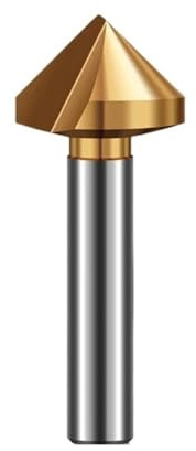 Brocas de fresado de chaflán de una sola flauta con orificio recto de 90° de 6,3-40 mm de diámetro, paquete de 1(16.5 * 90°)