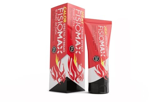 Fisiomax Heat Efecto Xtremo - 75ml - Deep Heat Crema Antiinflamatoria Calor Muscular Sin Quemazón, Árnica y Capsaicina, Crema Calentamiento Muscular y Recuperación Deportiva, Contracturas