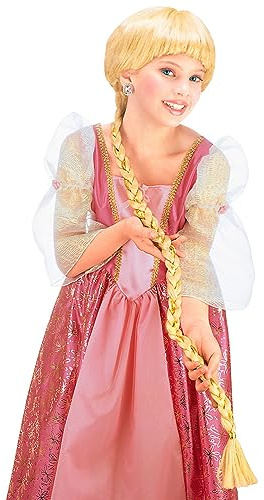 W WIDMANN MILANO Party Fashion 6290R - Perücke Rapunzel, blond, mit extralangem Zopf, Märchen, Karneval, Mottoparty