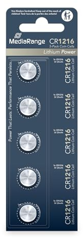 MediaRange litiumknappceller, CR1216 | 3 V, 5-pack