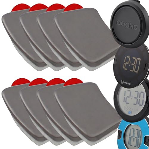 8 piastre di ricambio in metallo con cuscinetto adesivo per OOONO CO-Driver NO2, P-DISC NO1 e NO2 auto elettronica disco di parcheggio per auto, supporto di ricambio per orologio di parcheggio