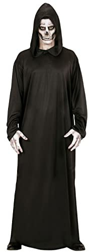 W WIDMANN MILANO Party Fashion - Kostüm Sensenmann, schwarzes Gewand, Grim Reaper, Totengräber, Faschingskostüme, Halloween