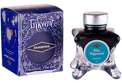 Diamine - Shimmering Fountain Pen Ink, Blue Peppermint, 50ml, Inkvent