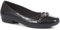 Slip-On Ballerina Pumps - Black Patent Size 8