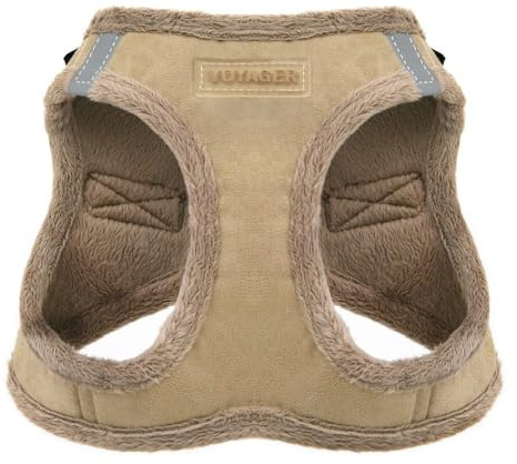 Voyager Step-In Plüsch-Hundegeschirr by Best Pet Supplies - Step-In-Westengeschirr für kleine und mittelgroße Hunde, Weicher Plüsch, Latter, size XL - Brust 52-58 cm