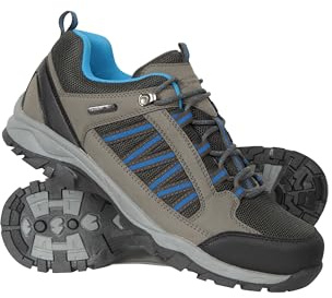 Mountain Warehouse Path Mens Waterproof Walking Shoes | Breathable & Durable Shoes for Rainy Weather, Cushioned Footbed for Comfort, High Traction Sole Trainers for Hiking, Everyday