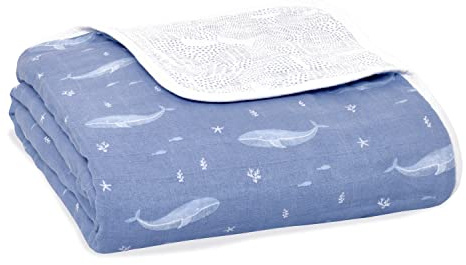 aden + anais™ Dream Blanket Bio-Baumwoll-Musselin-Decke Oceanic-deep sea