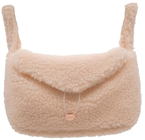 Lilibell Buggy Kinderwagen Organizer mit Isolierte Getränkehalter, Universal Stylisch & Praktisch Kinderwagen tasche, waschbar Baby Wickeltasche für Kinderwagen, Bunny Bunny (Teddy Beige)