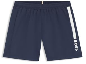 BOSS Hommes Dolphin Short de Bain à Logo et Rayure