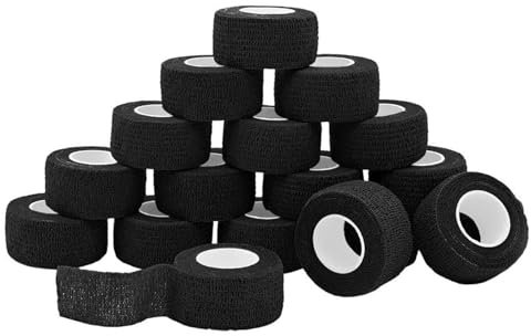 Nutoko 18 Rolls Venda Cohesiva Venda Cinta Bendaje Adhesiva 2.5CM X 4.5M Vendaje Autoadhesivo Deportiva Tape Elástico Adhesiva Impermeables Cinta Autoadhesiva para Manos, Pie, Rodillas Esguinces