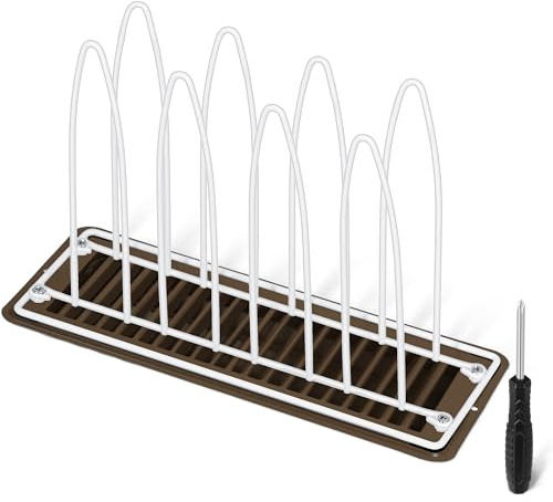 Dunkive 1 Pack Metal Shoe Drying Rack, Shoes, Boot, and Glove Drying Rack, Dryer Racks for Shoes and Dryer Shoe Racks Inside Dryers (White)