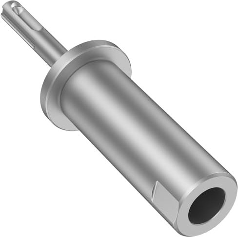 SDS-plus Pilote de tige de mise à la terre en T - Diamètre intérieur : 16 mm - Diamètre extérieur : 29 mm - 145 mm - Surface bombée - Barres de mise à la terre - Pilotes de piquets en bois - Tube en