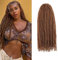 Auxemuen Marley Twist Flechten Haar Natürliches langes Haar Für Faux Locs, Vorgetrennte Afro Kinky Curly Marley Häkelgeflechte Synthetische Flechten Haarverlängerungen (30#, 20 Inch (Pack of 6))