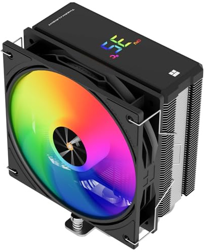 Thermalright TR Assassin X 120R - Enfriador de aire digital ARGB negro para CPU, velocidad de 2000 rpm, ventilador PWM silencioso de 12 cm para CPU, para AM4/AM5, Intel LGA1700/1851/115X
