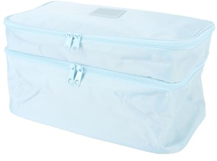 Hamwesh Bolsa Seca Húmeda, Tela Oxford Resistente Al Agua, Diseño de Doble Capa con Dos Bolsillos con Cremallera para Gimnasio, Trajes de Baño, Playa, Piscina
