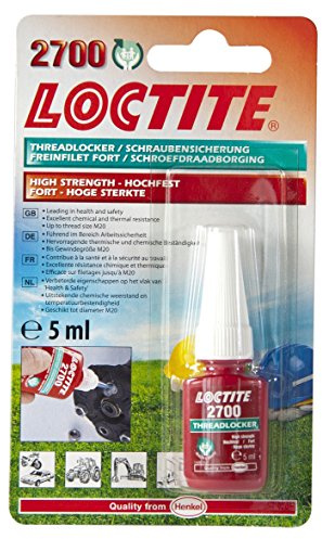 Loctite Henkel 2700/5/1 Health and Safety Threadlocker, High Strength, 5 mL