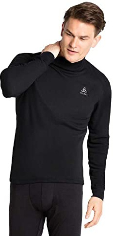 Odlo Uomo Maglia funzionale a maniche lunghe con collo alto ACTIVE WARM ECO