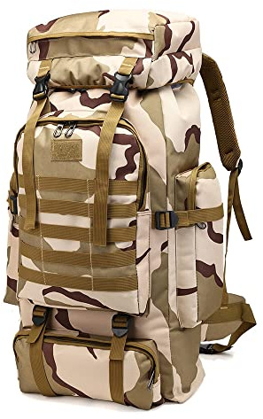 TOUYAKO Sac à dos tactique militaire 80L sac d'assaut de l'armée de grande capacité sac à dos d'activité de plein air…