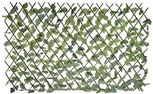 HERSIG - Celosias para Terraza Exterior - Celosia con Hojas Decorativas (90x180cm) - Celosia Terraza - Decoracion Jardin Exterior - Celosias Decorativas Resistentes