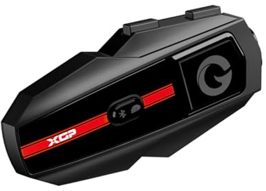 XGP Motorcycle Bluetooth Headset V5.2 with Music Sharing, 2-Way Motorcycle Helmet Bluetooth with IP67 Waterproof, Helmet Communication Intercom Systems with Hi-Fi Speakers for ATV/Snowmobile, 1 Pack