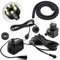 CLGarden Springbrunnenpumpe Set SP1-S mit warmweißer LED Beleuchtung Schlauch Dichtung für Springbrunnen Garten Wasserspiel Zierbrunnen Quellstein Pumpe außen 12V AC 500 l/h