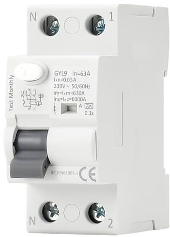 Interruptor Diferencial SuperInmunizado SI 63A 30mA, 2P, Clase A y 6kA.