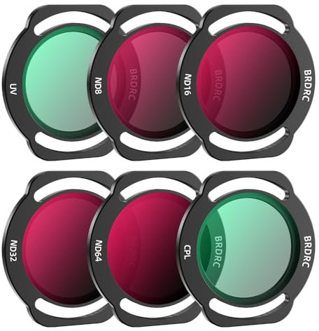 LiLiTok Neo ND Filter Set, Camera Lens Protection UV Filter ND Light Reduction CPL Polarizer Accessories for DJI Neo (ND8 ND16 ND32 CPL Filter Set of 6)
