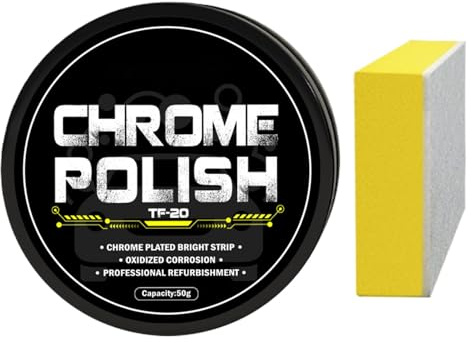 Generisch Paquete de cuidado de cromo, limpiador y abrillantador de metales, recauchutado, restaurador de pulido de metal, limpiador de óxido de coche para SUV, autocaravana