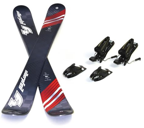 F2 Snowblades Silberpfeil 99cm Set mit Sicherheitsbindung Fun Ski Kurzski