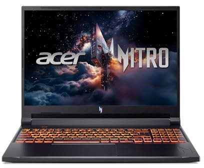 Acer Nitro V Gaming Laptop | Intel Core 9 Processor 270H | NVIDIA GeForce RTX 5070 Laptop GPU | 16 WUXGA IPS 180Hz Display | 32GB DDR5 | 1TB Gen 4 SSD | Wi-Fi 6 | Backlit KB | ANV16-72-933F