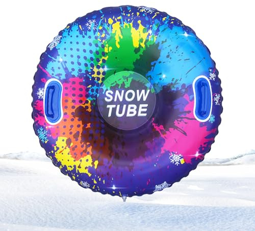 Trineo Inflable, Trineo de invierno resistente al frío 85 cm con asas - Tubo inflable reforzado para actividades al aire libre | para y Niños Niñas Esquí y