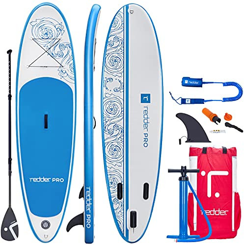 redder Stand Up Paddle Board Inflatable SUP Board Vortex All Round Adult and Kids Paddle Board with Leash, Paddle, Backpack, Pump, Repair Kit, Non-Slip Deck