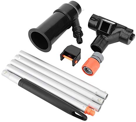 Aspirador de hojas de piscina con pértiga, miniaspirador de chorro para piscinas con cepillo, aspirador sin cable para limpieza profunda, aspirador de mano para piscinas, aspirador para piscinas