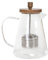 HOMLA Krug Kanne Glas Transparent Kaffee- und Teebrüher Olivia Green mit Brühgruppe 1,3 l