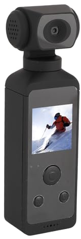 Zunate Caméra Vidéo de Poche 4K, Caméscope Numérique 16 MP 4K 30 Fps, WiFi, écran IPS 1,3, Objectif Rotatif à 270°, Petite Caméra Vlog avec Carte SD 64 Go pour Youtube pour TikTok