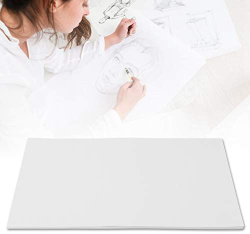 20 Ark Ritpapper, Vitt Konstpapper Konstritning 4K-papper Helträmassa Konstritningsmaterial Hantverkspapper för Fingerfärger, Akvarell, Tempera (Gammal mans huvud 4K vitt