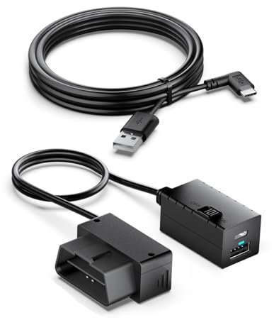 VIOFO OP100 OBD-II Cable Alimentación Dashcam, Vigilancia y Baja Tensión
