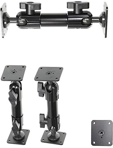 Brodit 202010 Sockelhalterungen, Schwarz