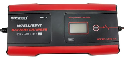 Absaar Pro 8.0 Batterie Ladegerät 12/24V 8A, Rot