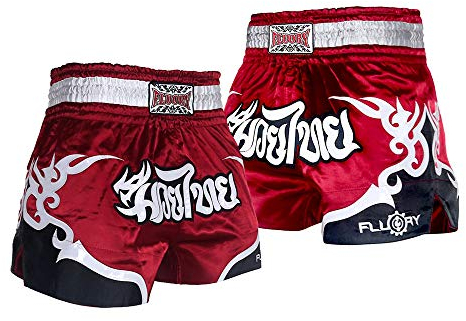 FLUORY Muay Thai Fight Shorts, MMA Shorts, Kleidung, Training, Käfigbekämpfung, Grappling, Kampfsport, Kickboxen, Shorts, Mtsf53jiuhong, XX-Large