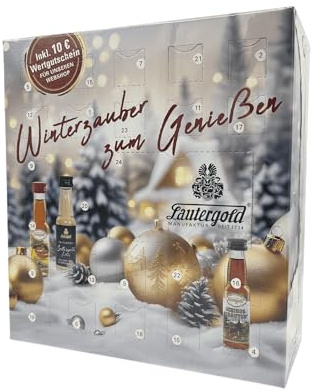 Lautergold Adventskalender Liköre Spirituosen Brände und Geiste