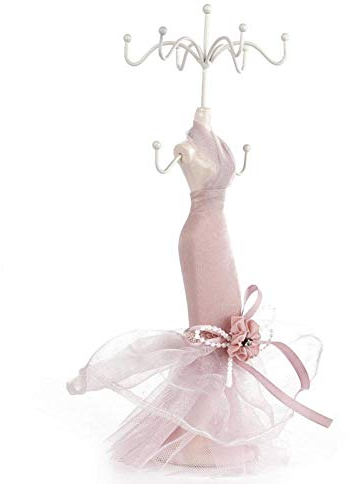ZJchao Jewellery Stand Doll With Princess Dress - Necklace Holder Lady Model With Dress and Shoes - Creative Earring Pendant Bracelet Ring Display