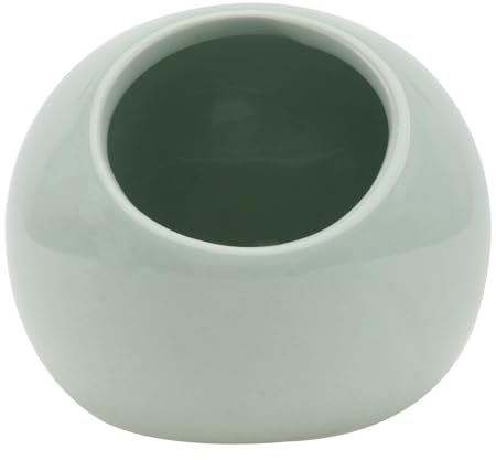 iplusmile Hamster Toilette Hamster Keramikhaus Nest Versteck Kleine Tierische Keramische Critter- Badewanne Keramischer - Tunnel Sommerkühlung Bett (Hellgrün) Spielzeug
