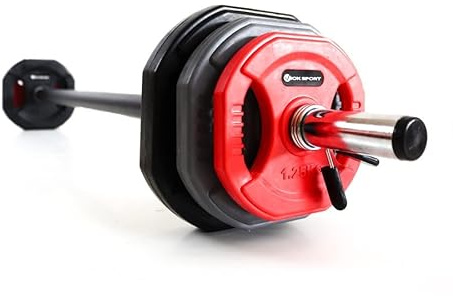 Kit de barra de musculación y discos de pesas Viok Sport
