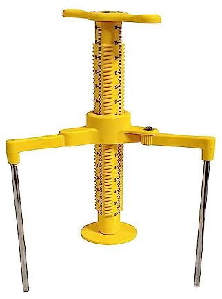J&C TEC Screed Leveling Tripod for checking Height in Liquid Mortar, Three-sided Unique Ruler Display, Laser Line on Axis Ruler - 10 EA, (JNCTEC 10)