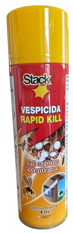 Vespicida contro Vespe e Calabroni Getto ﬁno a 4 m Spray Multi-insetto 500 ML azione FULMINANTE (1)