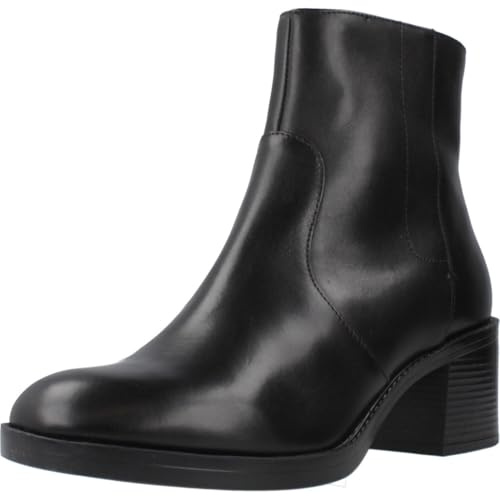 Geox Stivali da Donna D Serilda 60 E alla Caviglia, Nero, 40 EU
